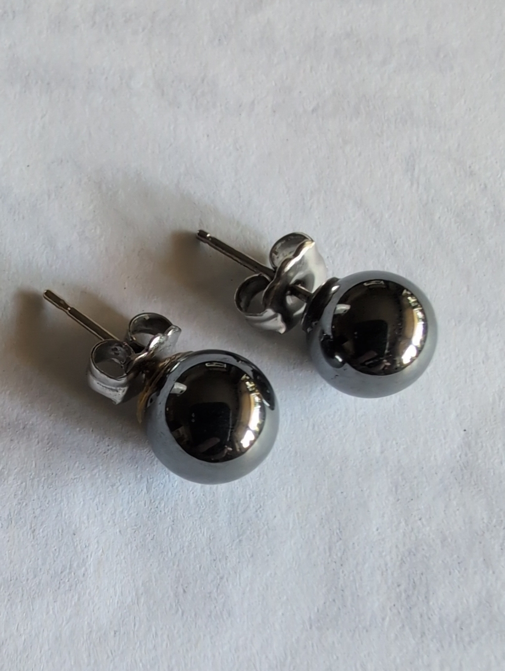 Classic Silver Ball Stud Earring